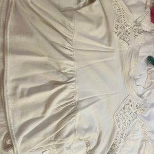 Altrd state lace shoulders babydoll top